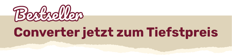 Converter jetzt zum Tiefstpreis