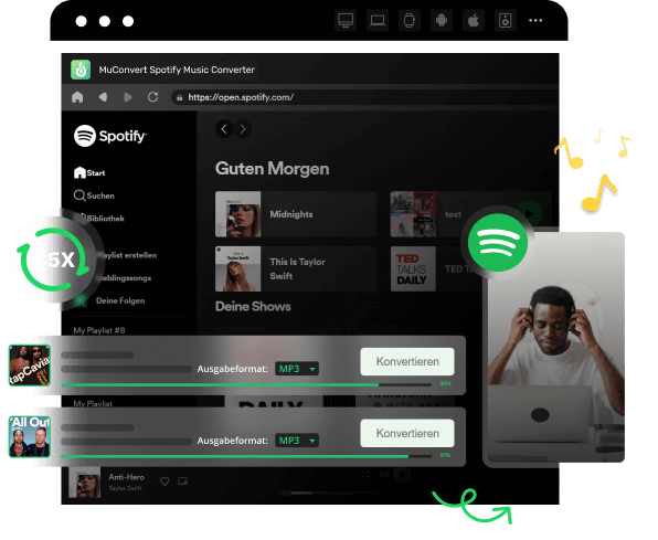 MuConvert Spotify Music Converter Features