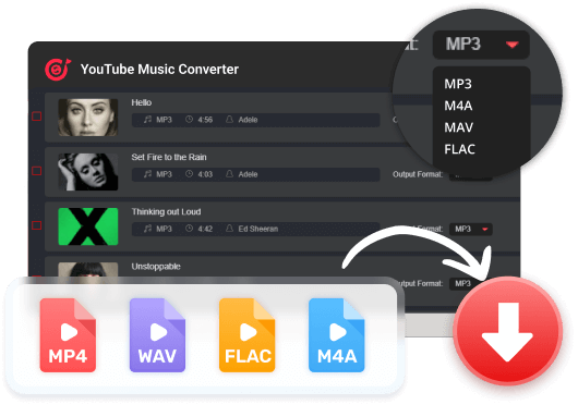 YouTube-Musiktitel in MP3, WAV, FLAC und M4A rippen