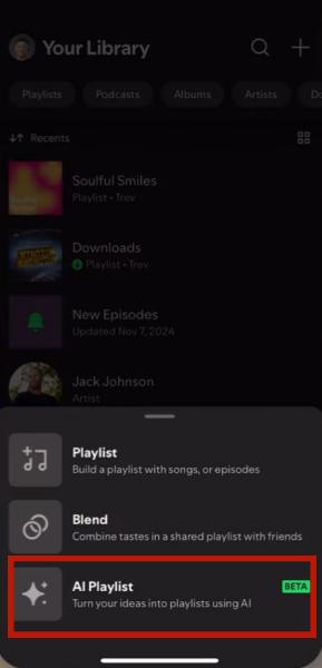 AI Playlists in Spotify