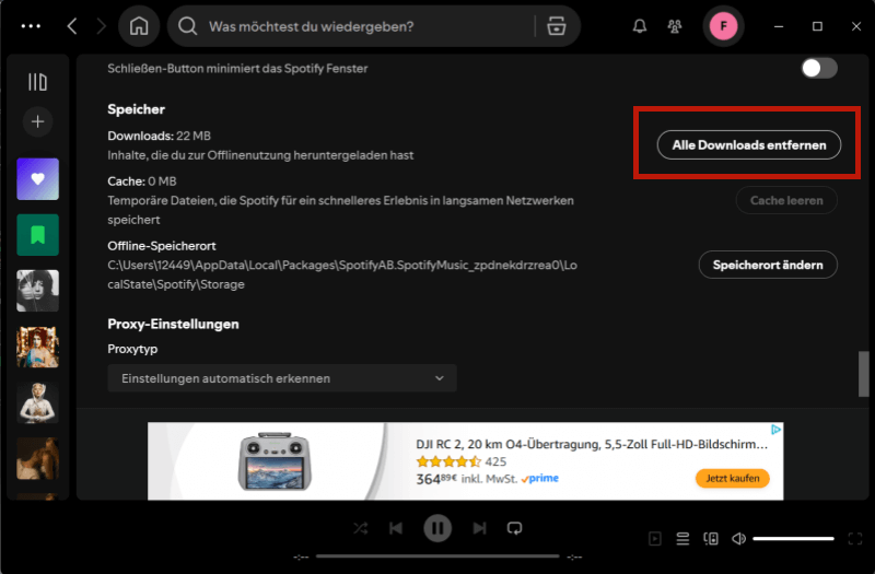 Alle Downloads entfernen auf Computer