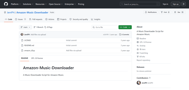 Amazon-Music-Downloader (GitHub)