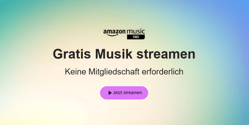 Amazon Music Free nutzen mit Werbung