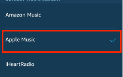 Apple Music als Standard Musikdienst auswählen