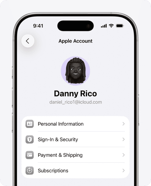 Apple Account auf iPhone öffnen