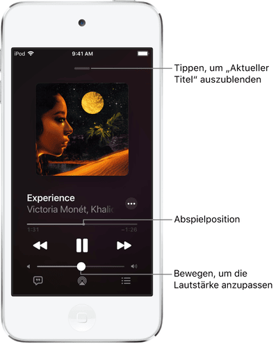 Apple Music auf iPod touch streamen