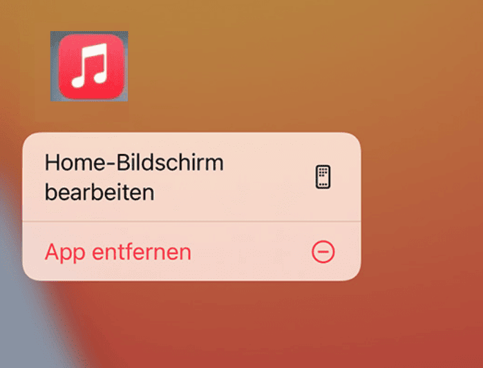 Apple Music entfernen