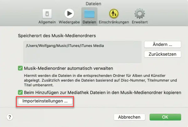 AAC-Datei in WAV online umwandeln