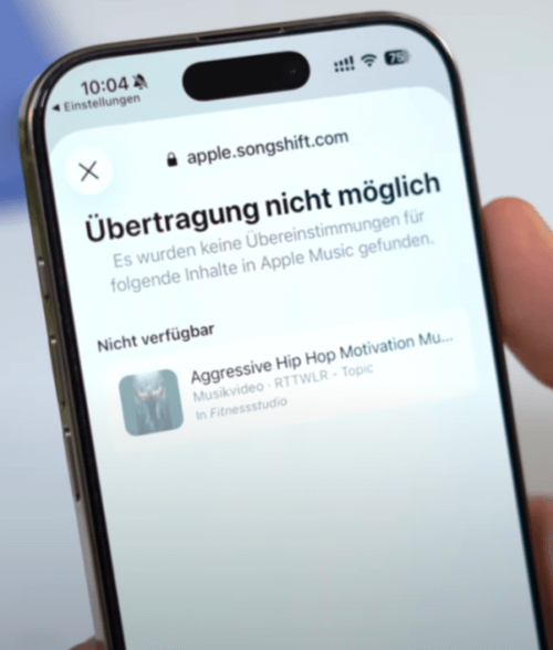 Apple Music Playlists-Export unmöglich