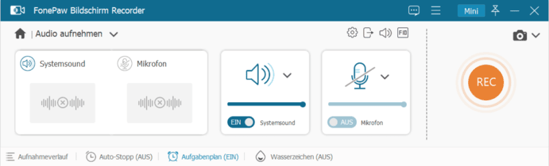 Audio aufnehmen und Hörbuch abspielen