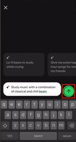  Beschreibung für AI Playlists in Spotify