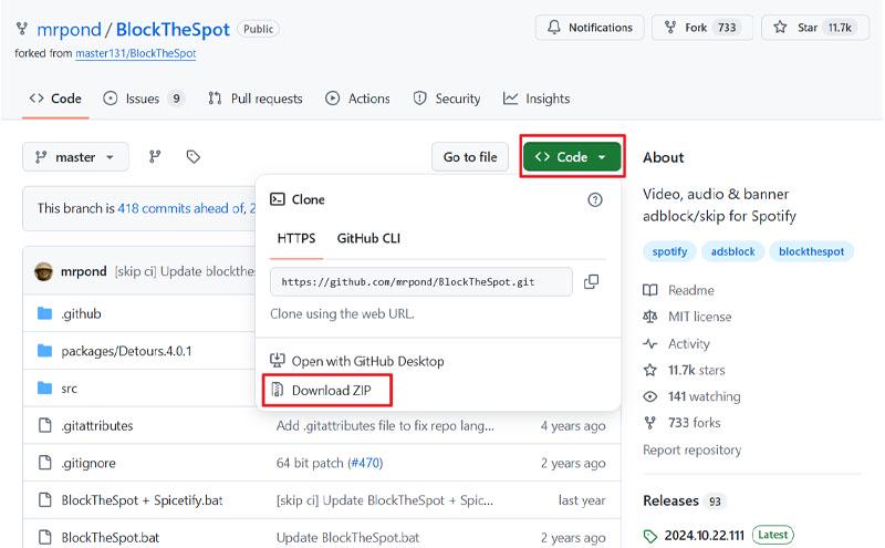 BlockTheSpot downloaden auf Windows PC