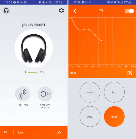 Bluetooth-Kopfhörer bieten Equalizer