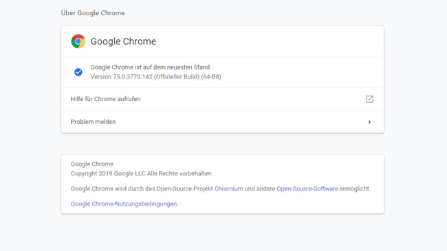 Browser auf neueste Version aktualisieren