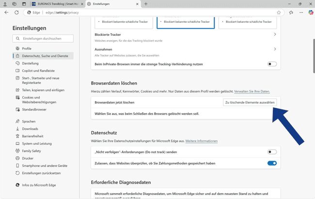 Browser-Cookies löschen