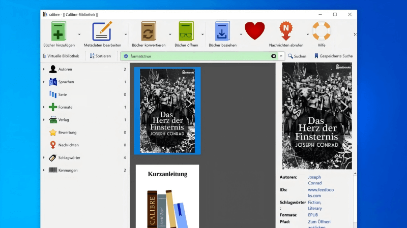 Calibre-Bibliothek