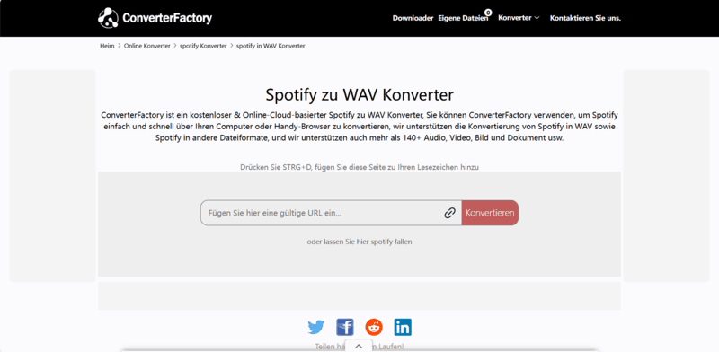 ConverterFactory Spotify to WAV Converter