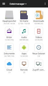 Dateimanager auf dem Smartphone