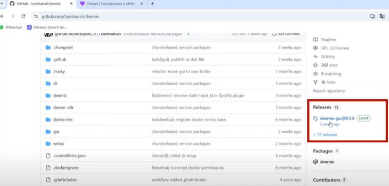Deemix aus GitHub installieren