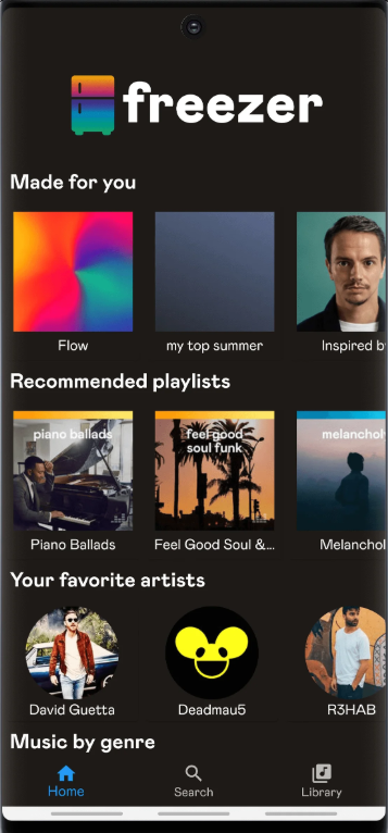 Deezer modifizierte Version Freezer