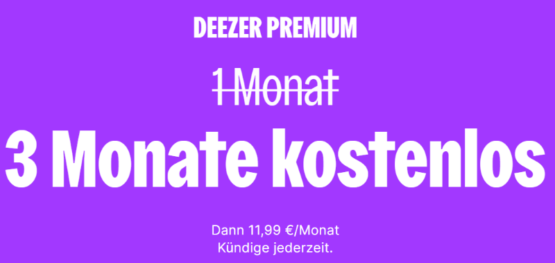 Deezer Premium für Vodafone