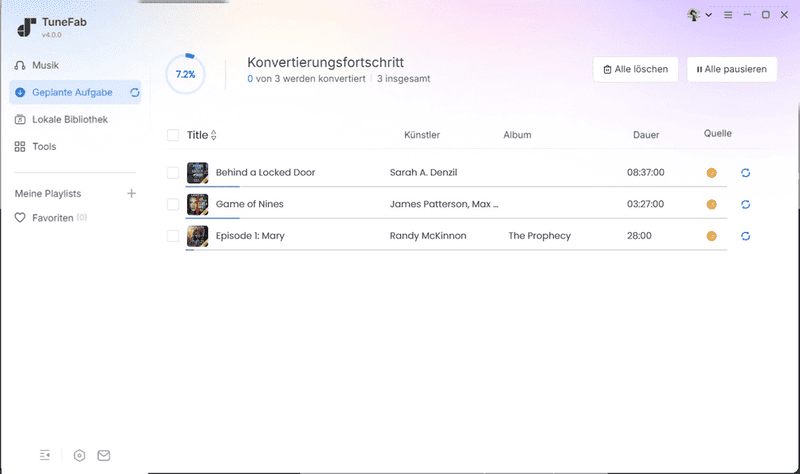 Die Konvertierung starten