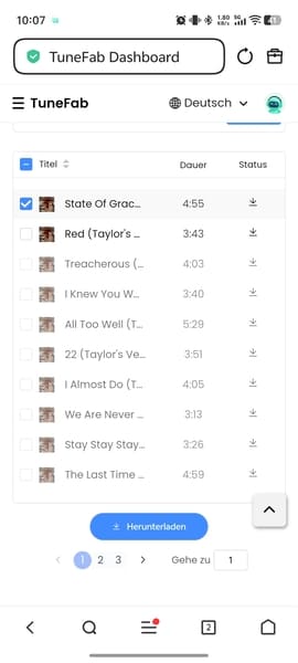 Download von Amazon Music starten