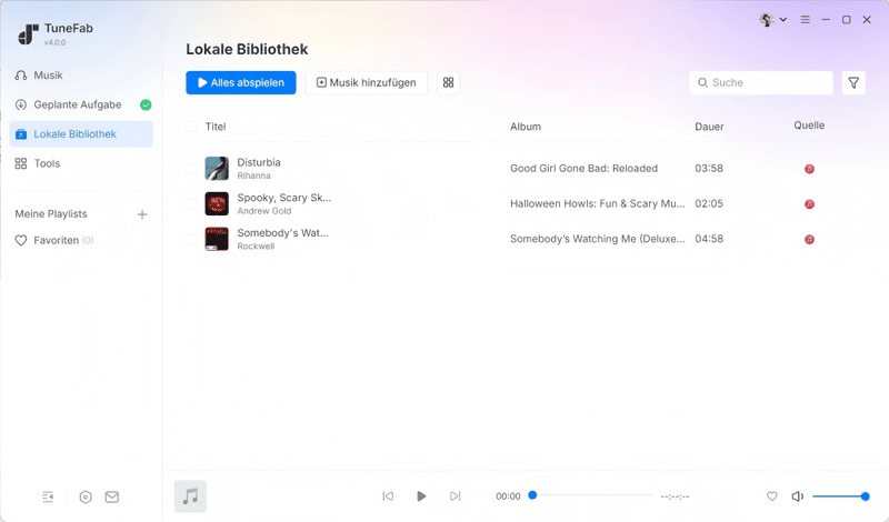 Downloads von TuneFab Apple Music prüfen