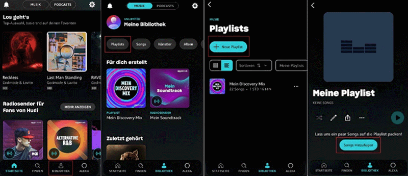 Eigene Amazon Music Playlist erstellen