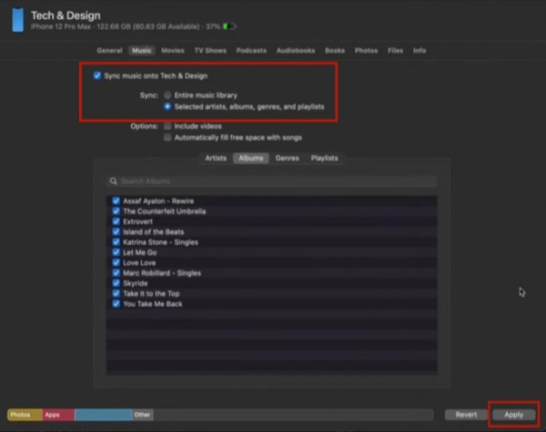 Eigene Musik vom Mac auf das iPhone synchronisieren