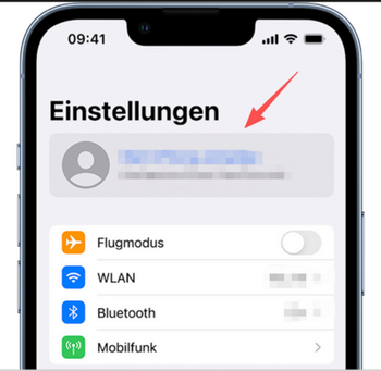Zu den Einstellungen gehen