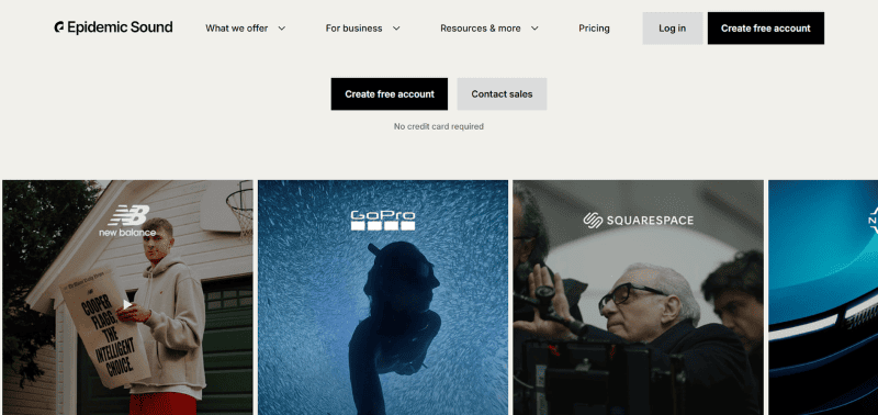 Epidemic Sound Lizenzfreie Musik