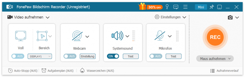 Hauptschnittstelle von FonePaw