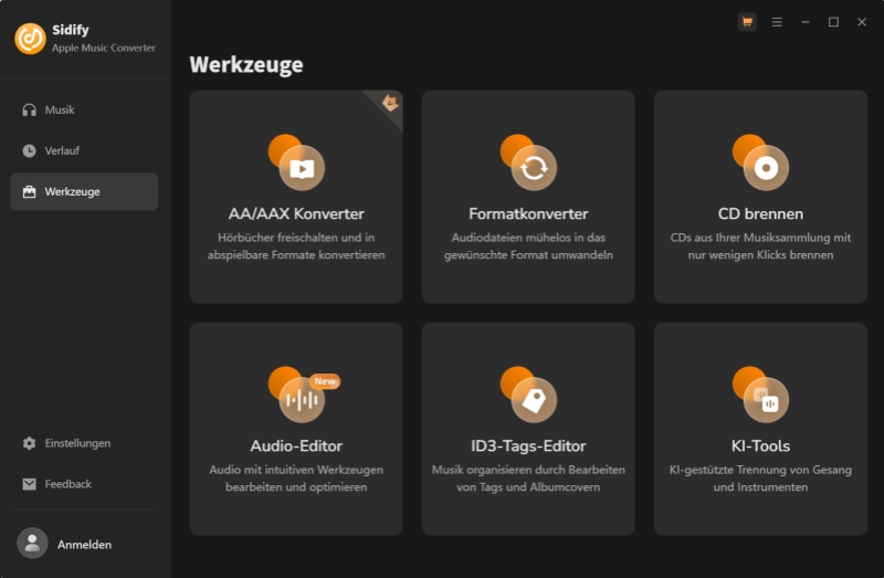 Funktionen von Sidify Apple Music Converter Version 4.6.1