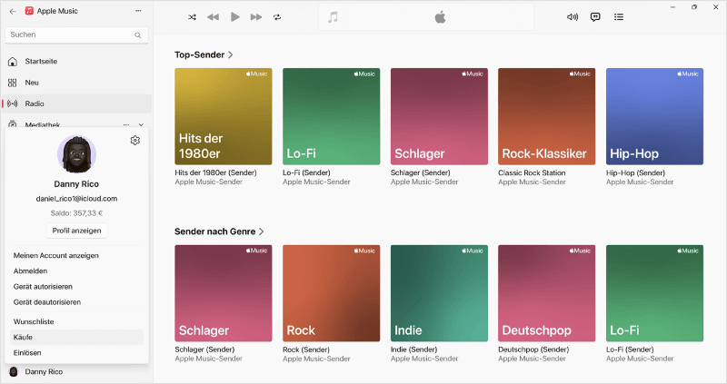 Gekaufte Musik downloaden