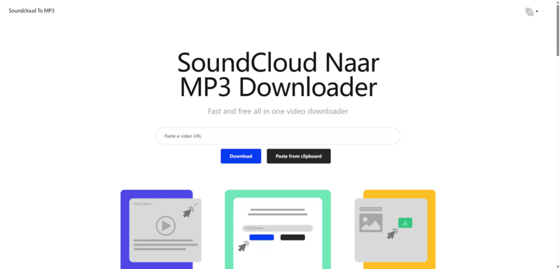 Hauptseite von SoundCloudToMP3.app