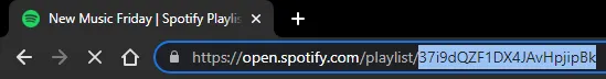 IDs der zu mergenden Playlists