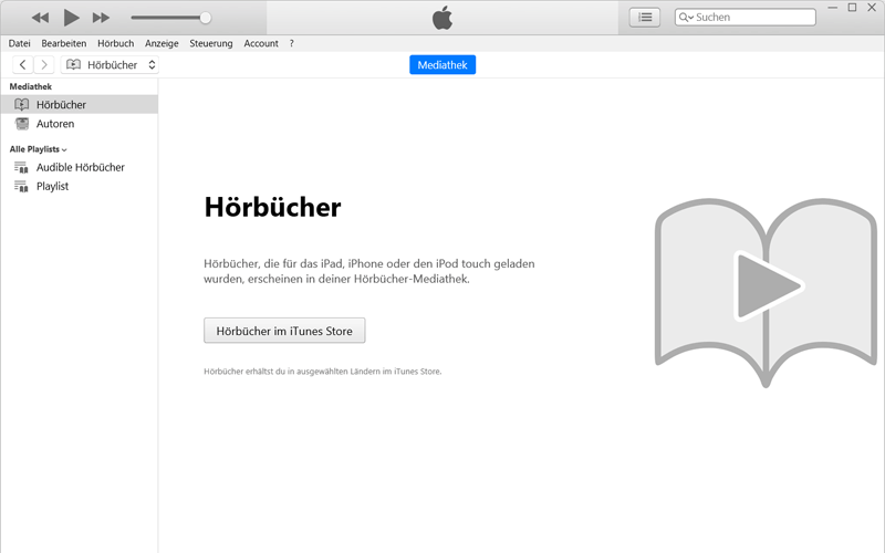 iTunes Hauptoberfläche