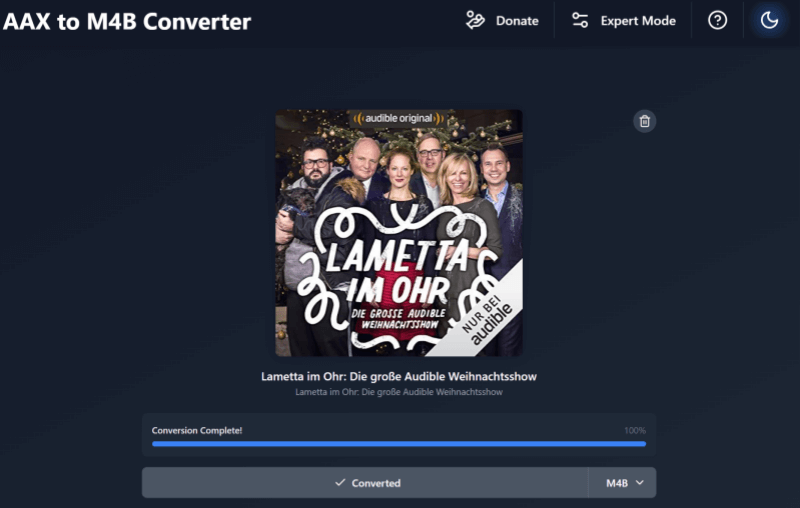 Kamsker AAX to M4B Converter 