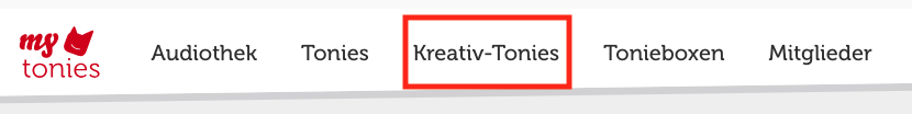 Zum Bereich „Kreativ-Tonies“ gehen