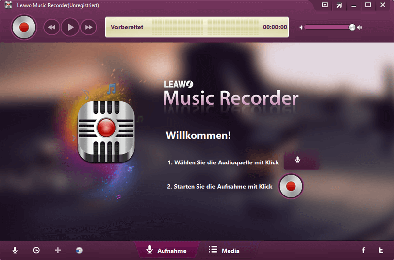 Leawo Music Recorder Schnittstelle