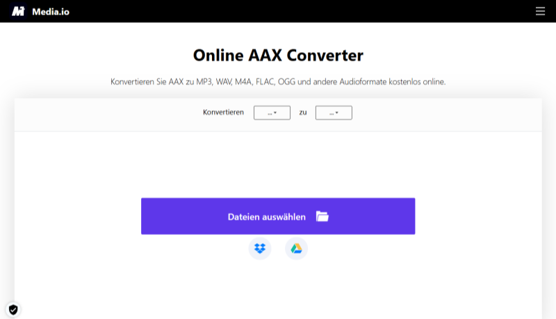 Media.io Online Audible Converter