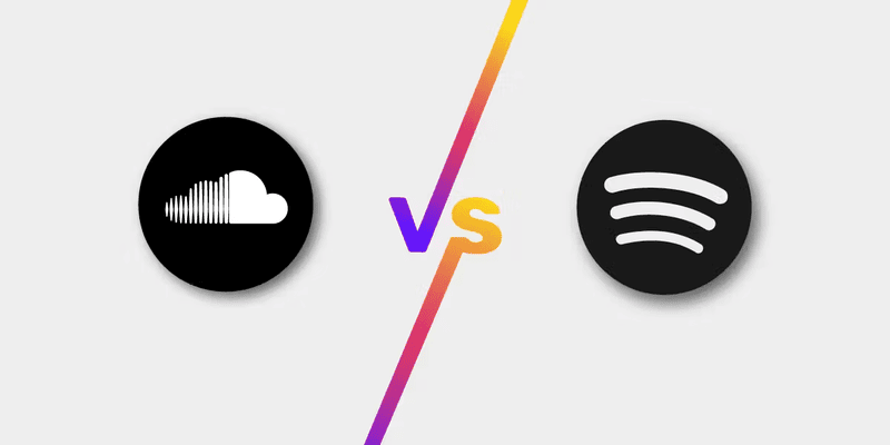 Mehr zur Musikbibliothek von SoundCloud und Spotify