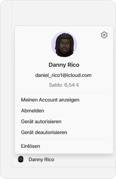 Meinen Account anzeigen