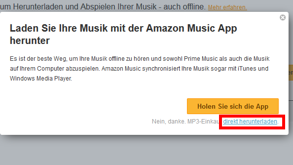 MP3-Einkauf direkt herunterladen