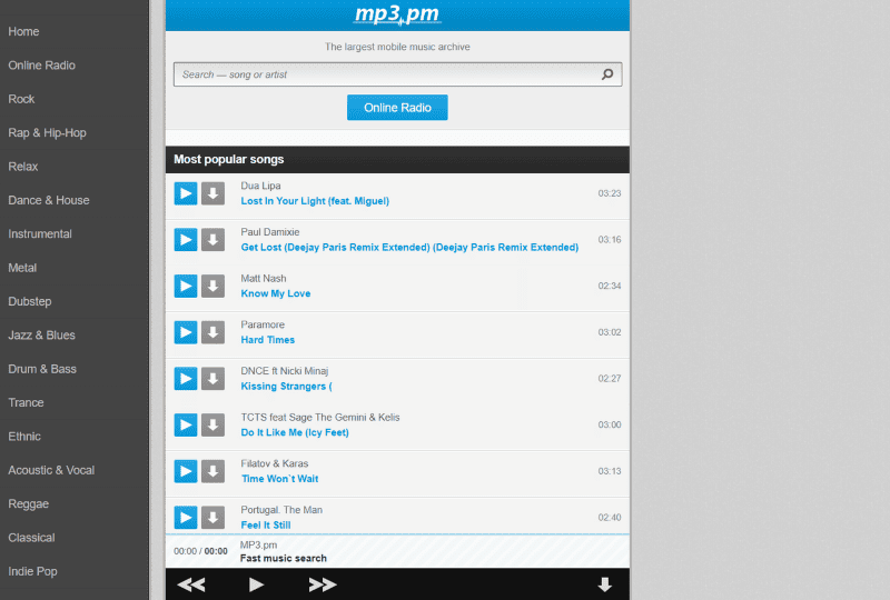 mp3.pm Kostenloser Musikfinder