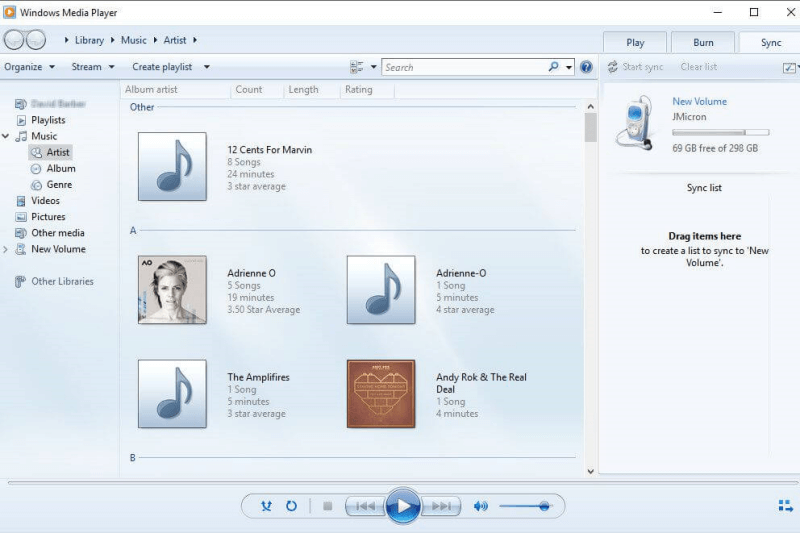 Musik synchronisieren Windows Media Player