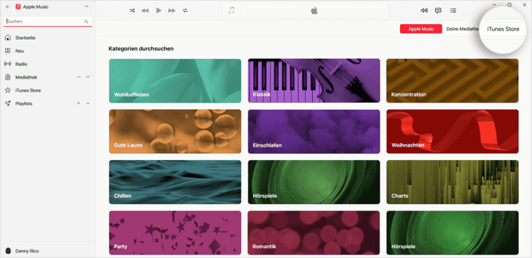 Musiktitel im iTunes Store kaufen