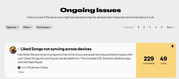Ongoing Issues prüfen
