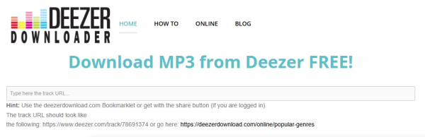 Online Deezer Downloader